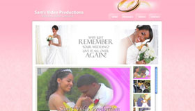 Sam's Video Production Wedding Website